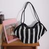Oversize Storage Shopping Bag Large Capacity Basket Shopper Bag Tote Bag Striped Handbag  Summer