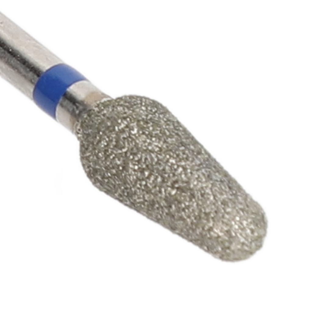 2pcs Nail Art Drill Bits Rough Surfaces Remove Dead Skin Nail Polishing Heads for Nail Grinding Machine Blue