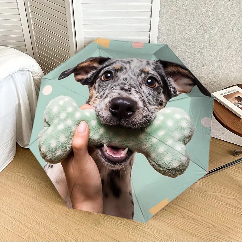 

1pc Dog Toy Automatic Folding Umbrella - Portable Collapsible Design, 8-Rib Iron Frame, Playful Design yy251215228