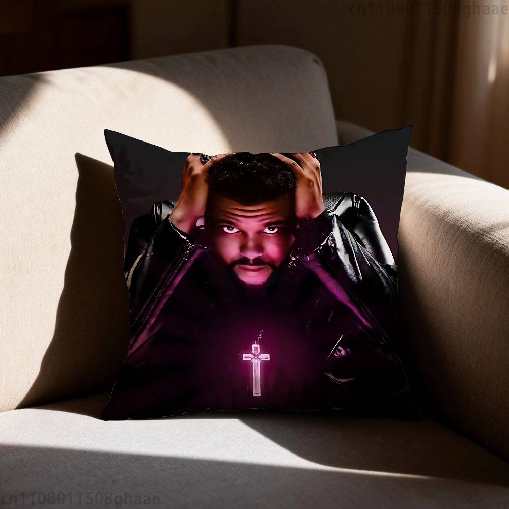 The Weeknd XO  Pillow Case Antidustmite Pillowcase Invisible zipper silky short plush Sofa cushion cover