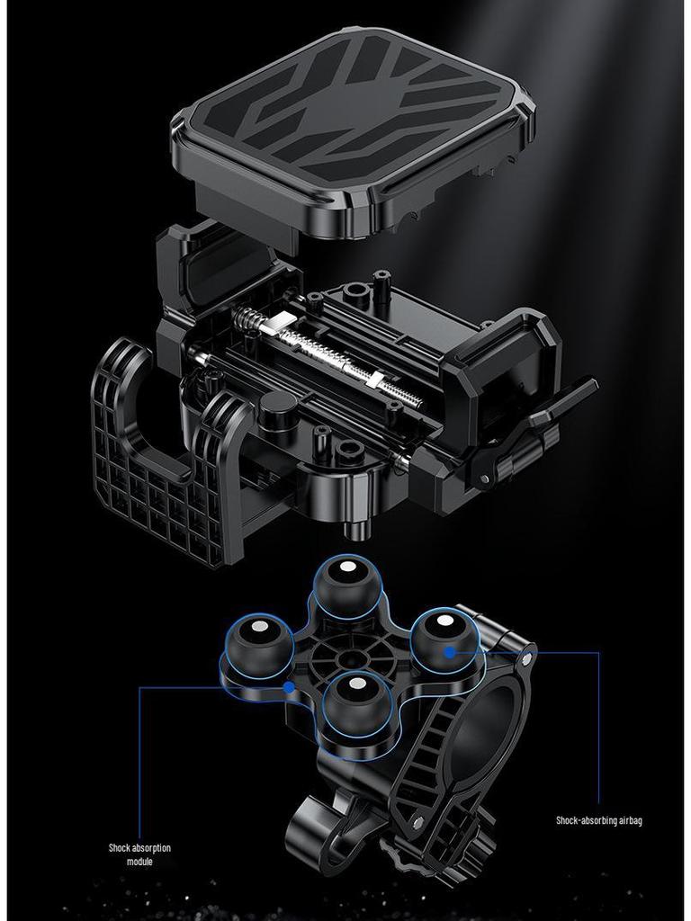 Shockproof & Vibration-proof Phone Holder for Bikes, Electric Scooters, & Motorcycles
