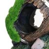 Aquariums Decoration Realistic Moss Covered Barrels Figure Safe Resin Shelter Cave For Fish Shrimp Underwater Hideouts
