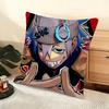 Anime SSoul Eater Cushion Cover Soft Short Plush Pillow Cover Smooth Cozy Texture Aesthetic Cushion Case Home Decor