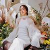 Transparent Bridal Sleeves Puffy Bride Shawl Sleeve Elegant Wedding Arm Sleeves  Evening Prom