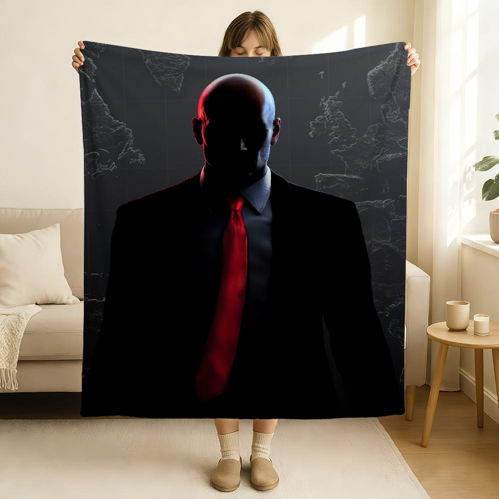 Movie H-Hitman Agent 47 Blanket Soft and Skin Friendly For Couch Bed Napping Bedspread All Seasons Comforter