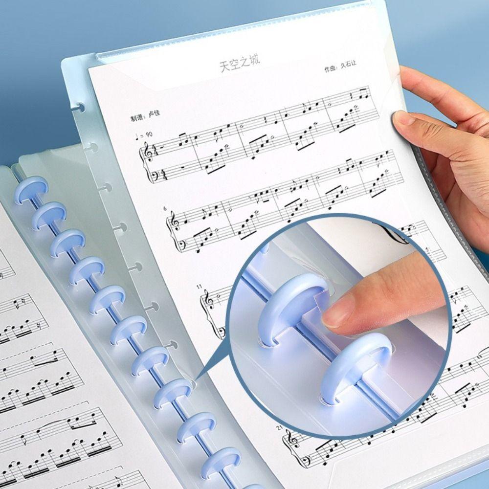 Transparent Music Score Folder A4 Piano Sheets Folder Creative Document Storage Organizer