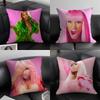 N-Nicki Minajj Singer Cushion Cover Pillowcase Ultra Soft Skin Friendly Fabric Cloud Like Comfort & Concealed Zipper