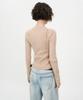 INSILENCE WOMEN Lace-Up Slim Fit Pullover Pink Beige