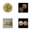 Bitcoin Collectors Edition metalen herdenkingsmunt met gepersonaliseerde gravure, ideaal als cadeau of promotieartikel.