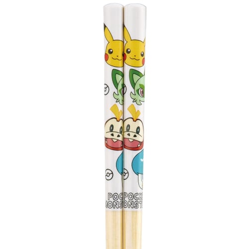 Skater Bamboo Safety Chopsticks 21cm Pokemon Face Pokemon Chopsticks ANT4-A