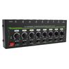 8 Channel Stereo Headphone Amplifier for Studio Home KTV Ear Player Support Stereo Mono Modes