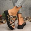 Mode Mode Nieuwe Sexy Luipaardprint Casual Platte Slippers Zomer Ronde Neus Lichtgewicht/elegant Antislip Slippers voor Dames