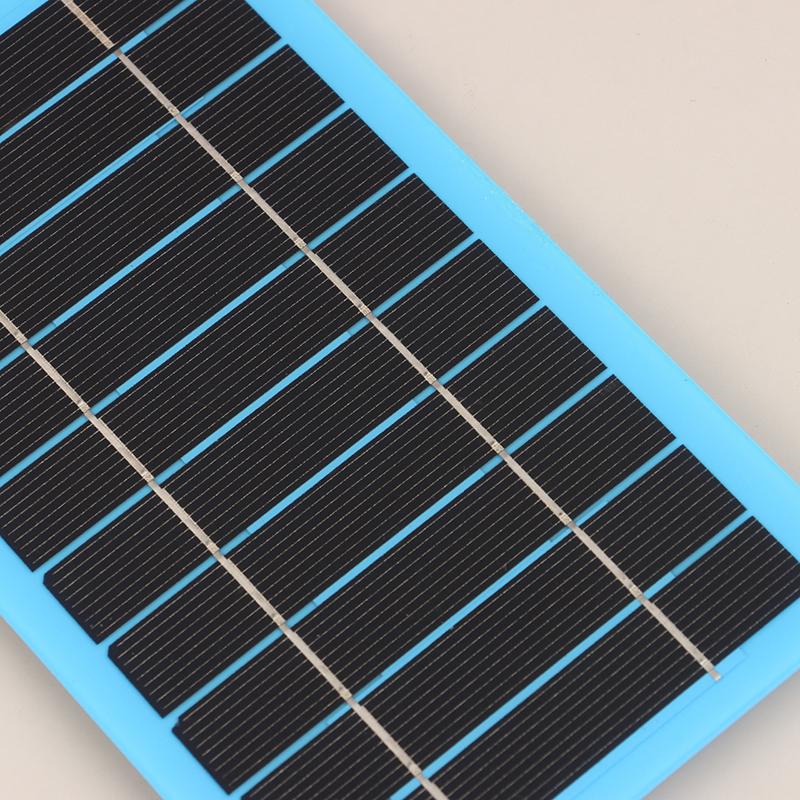 2W 5V Solar Panel With Light Usb Waterproof Outdoor Hiking Camping Portable Battery Mobile Phone Charging Bank Charging Panel