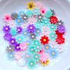 80pcs New Mix Mini Flowers Flat Back Cabochon Crafts Clothing DIY Scrapbooking Accessories J61