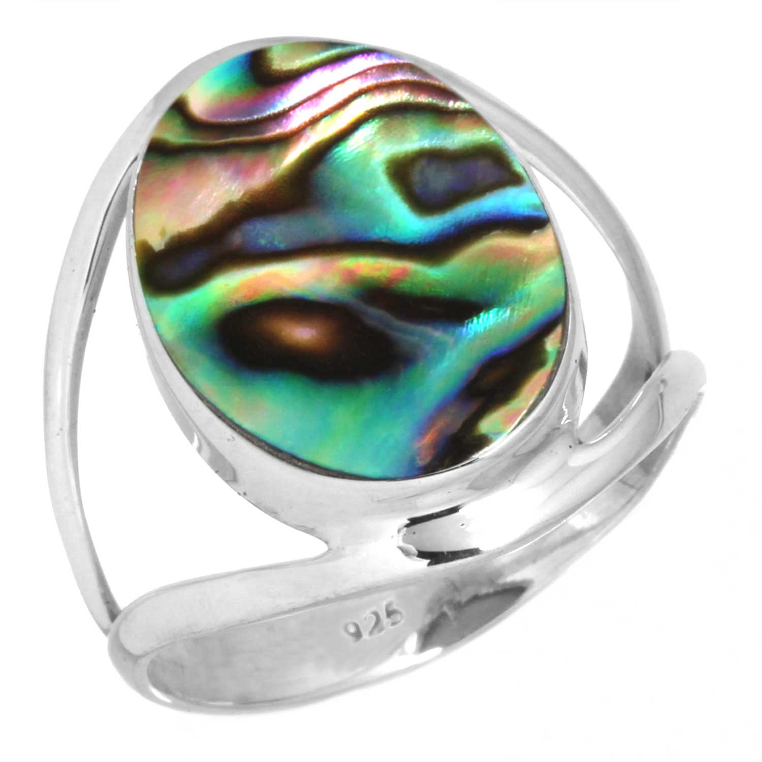 

Кольцо из стерлингового серебра 925 пробы с драгоценными камнями, ювелирные изделия ручной работы, подарок на День святого Валентина, аквамариновый халцедон, ракушка-ушка, синий солнечный камень, лабрадорит, пренит 6