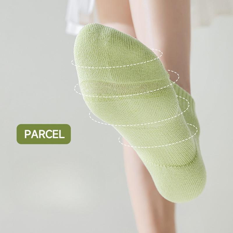 Running Sports Socks for Women, Shallow-mouthed Short Socks, Summer Short-leg Fitness Badminton, Thickened Towel Bottom Socks