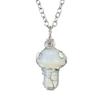 Mushroom Crystal Pendant Necklace for Women Colorful Stone MetalRimmed Mushroom Necklace Teenage Girl GraduationNecklace Jewelry