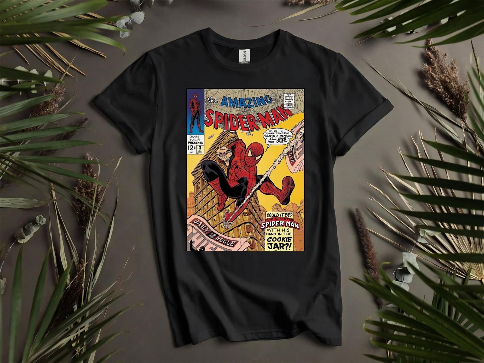 Amazing Spider-Man Comic T-Shirt Mens Womens Tees Top T Shirt Mens Womens Tees Top Men Women Unisex Tshirt L175 S