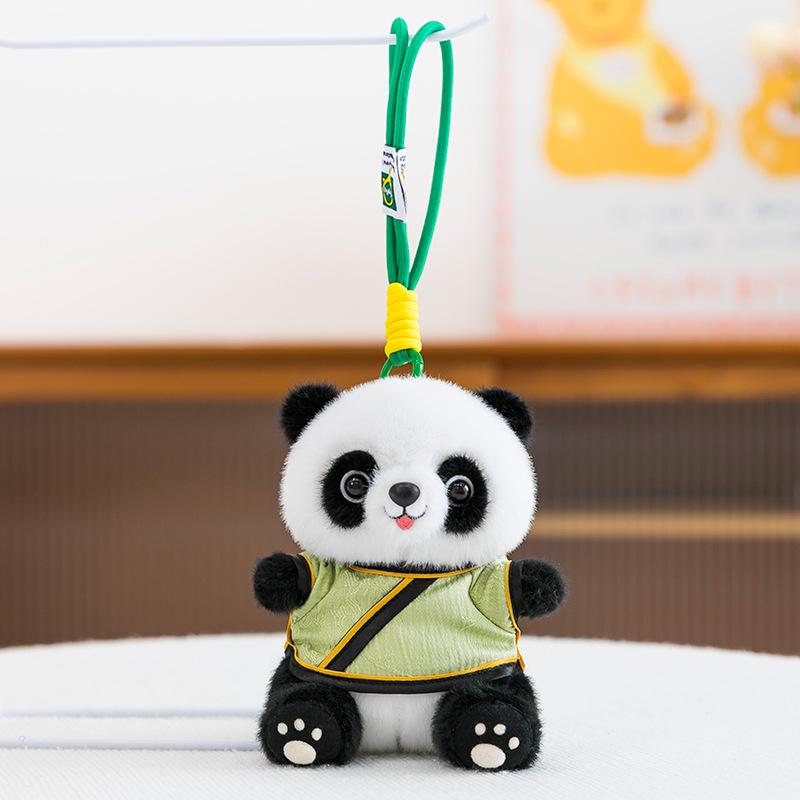 Chinese Style Cute Panda Pendant Plush Toy with Logo