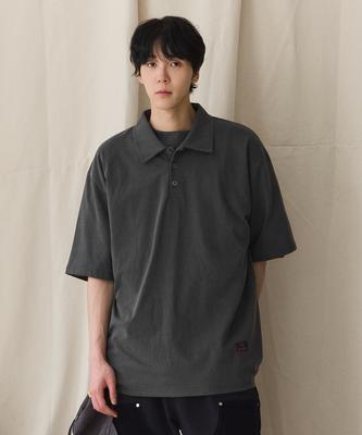 RUGGED HOUSE 16-Count Pigment Collared Short Sleeve T-Shirt Charcoal