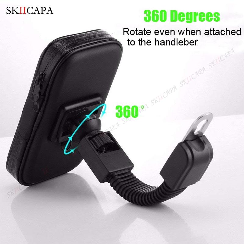 Universal Motorcycle Phone Holder for Samsung Iphone Moto Bicycle Mobile Stand Support Scooter Cover Waterproof Phone Bag Case