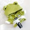 Animal Hoodie for 10cm Doll, Green (Frog) - Plush Clothes, Kigurumi Accessories, Otaku Activities, Doll Mascot, K-Pop Doll Costume [Used]