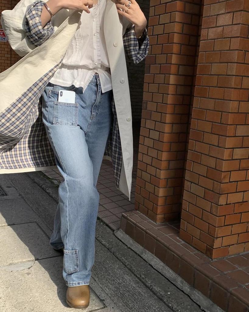 Einfarbiger mittellanger einreihiger Damen-Trenchcoat im koreanischen Stil - Lässige, vielseitige und figurbetonende Oberbekleidung