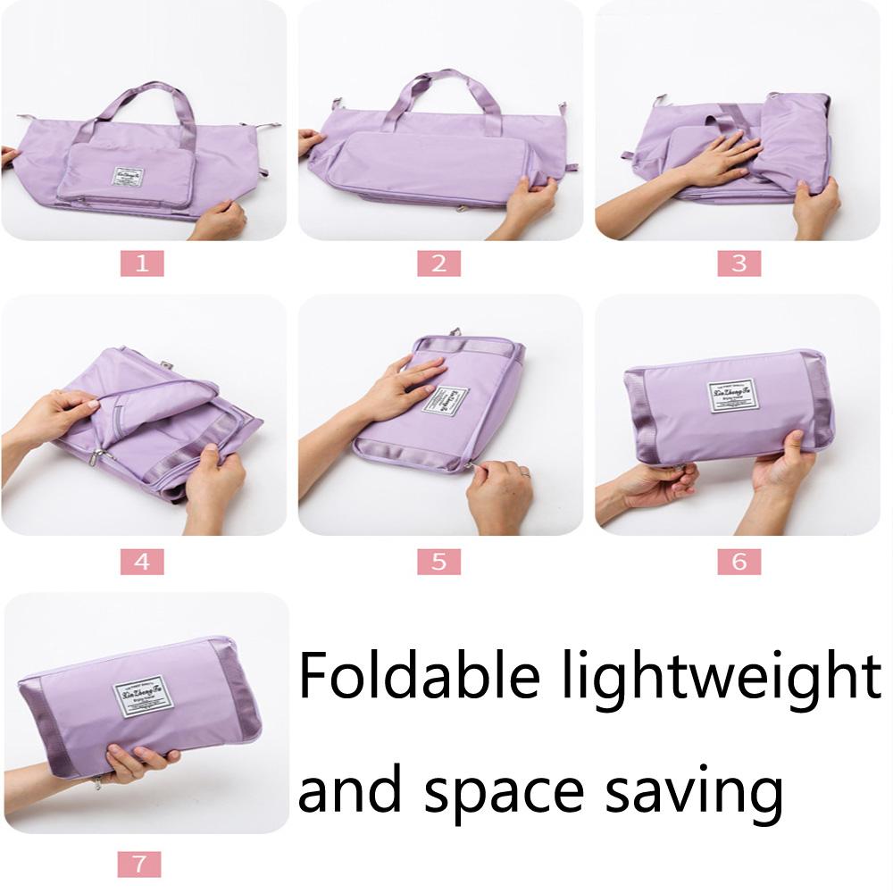 Foldable Travel Bag, Large Capacity Luggage Bag, Dry and Wet Separation, Swimming and Fitness Bag, Waiting for Delivery Bag-mw