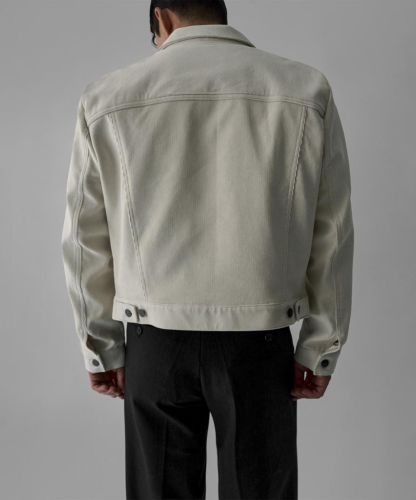 BOWLOW PRODUCT Corduroy Trucker Jacket [Ivory]