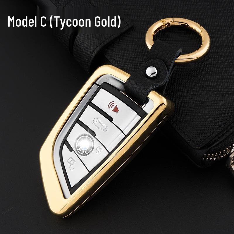 Key Fob Cover for BMW 5 Series 525li, 2 Series, 3 Series 320li, 7 Series, X3 X4 - Compatible with Modifications