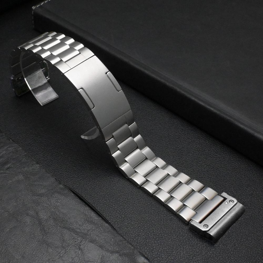 26mm Stainless Steel Band for Garmin Enduro 3 Fenix 8 51mm Strap Men Metal Wrist Bracelet for Garmin Fenix 7X Pro 51mm Fenix 6 5