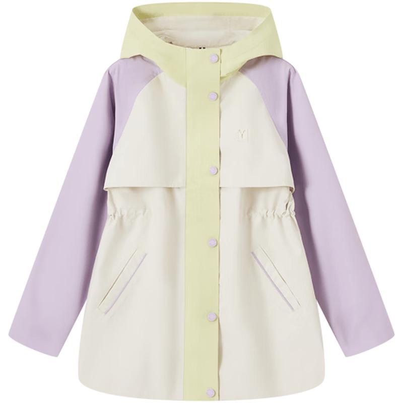 YEEHOO Girls' Three-Proof Hooded Outdoor Jacket