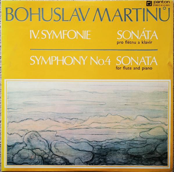 

LP Record BOHUSLAV MARTIN IV. Symfonie Sonta Pro Fltnu A 81100023 Panton 1980 Czechoslov Classical Used