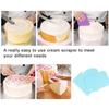 3pcs/lot Dough Cake Cutter Slicer Spatula For Cake Cream Scraper Pasty Cutters Scraper Irregular Teeth Edge Diy Scraper