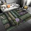 Vintage books with floral designs carpet Yoga living room room decor children's crawling mat doormat area rug games mat
