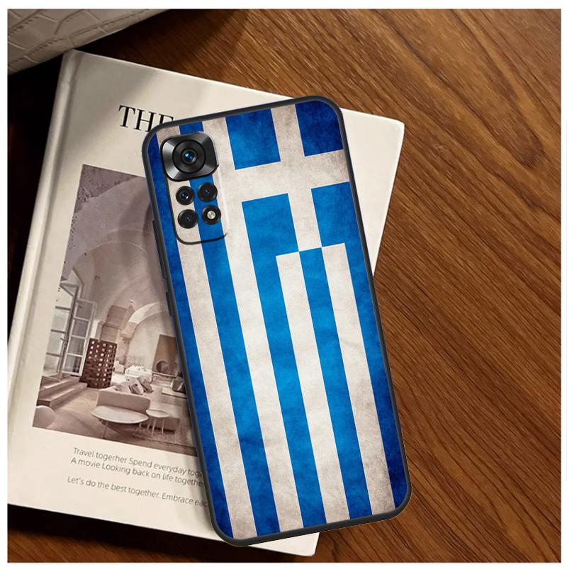 Greece Greek Flag Case For Xiaomi Redmi 12 12C 13C 10C 9C Redmi Note 13 12 9 10 11 Pro 9S 10S 11S 12S Cover
