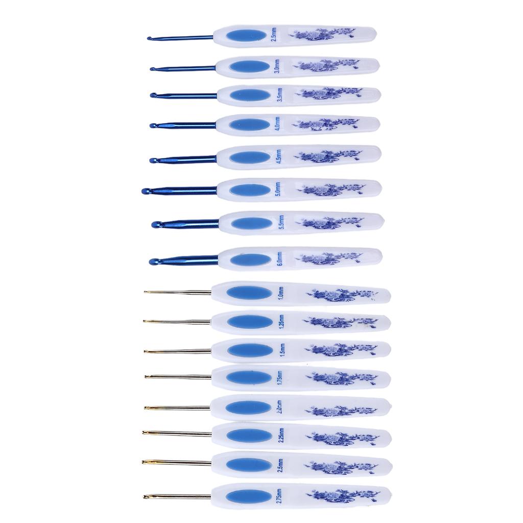 Haaknaalden Set Ergonomisch Ontwerp Handvat Stevig Haken Comfortabel Gebruiken DIY Breigereedschap voor Liefhebbers