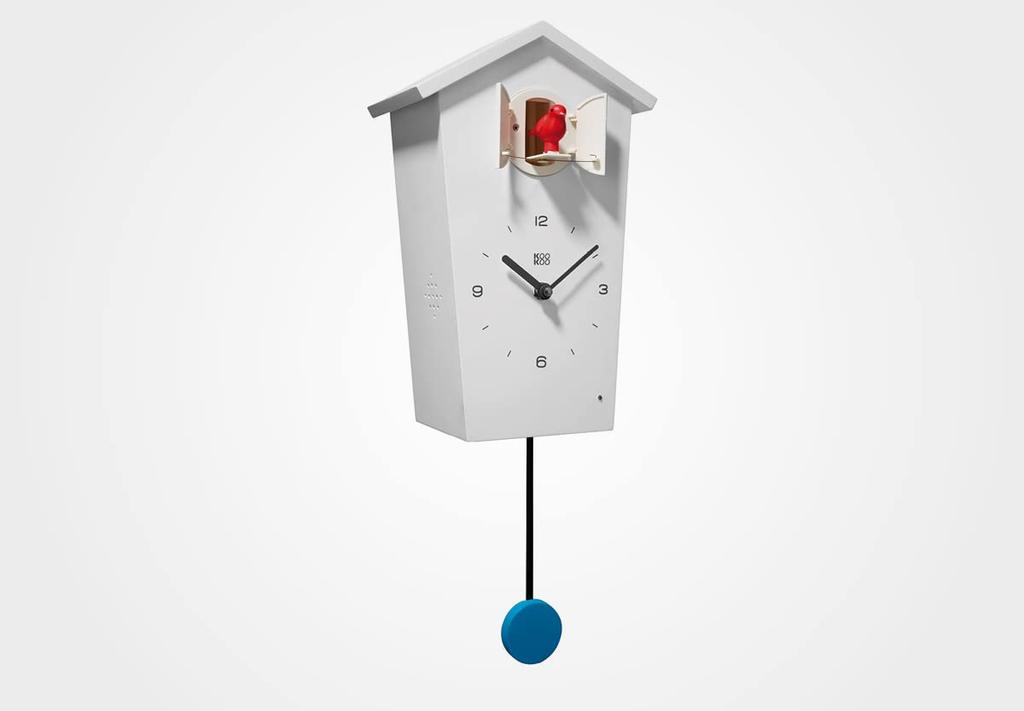 KOOKOO Bird House Black 12 types of bird songs tell the time Pendulum clock Enjoy 12 types of bird songs Wall clock Cuckoo clock Cuckoo clock Wall