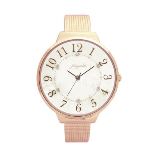 

Follow Fragola Mesh Style Bangle Watch E00720S-3 PG Women s Rose Gold