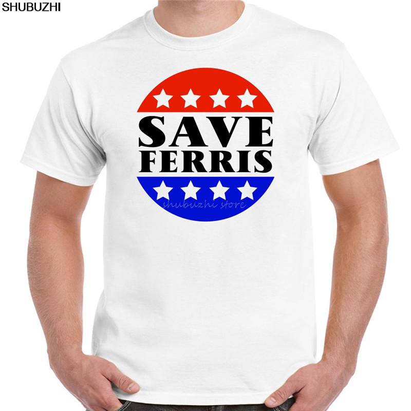 Save Ferris Tribute To Ferris Buellers Day Off Retro Classic Movie Mens TShirt sbz4286 S