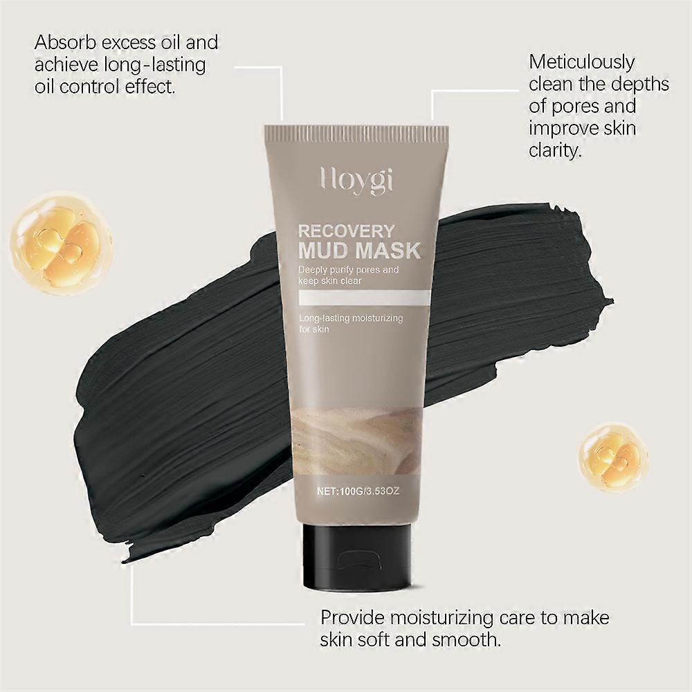 Deep Cleansing Mud Mask Gently Cleanses, Controls Oil, Removes Blackheads, Replenishes Water And Moisturizes