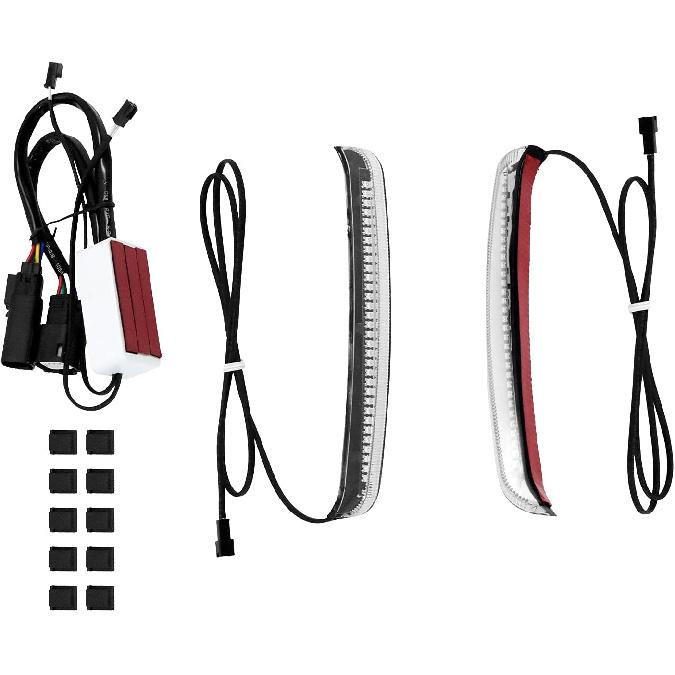 HDBUBALUS Saddlebag Tail Light LED Running Brake Sequential Turn Signal Lamp Fit for Harley Touring Street Gilde Road Gilde Road King Electra Glide