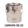 LNMU03 40/50/63/80/100mm fast feed milling cutter head turning tool holder for LNMU0303ZER double-sided fast feed milling insert