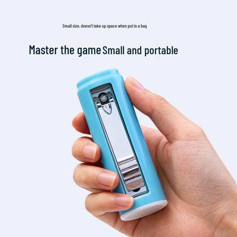 Cylindrical Stainless Steel Nail Clipper Set - 4 Piece Manicure Tools