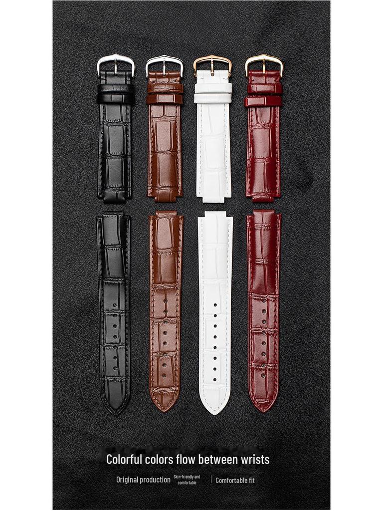 Blue Balloon Uhrenarmband aus echtem Leder für Damen und Herren, wasserdicht, hochwertiges Rindsleder, konvexe Oberfläche