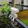 1/3Pcs Outdoor Garden Halloween Skeleton Ornament Creative Entry Courtyard Landscaping Fishing Skeleton Resin Figure Balcony Decoration