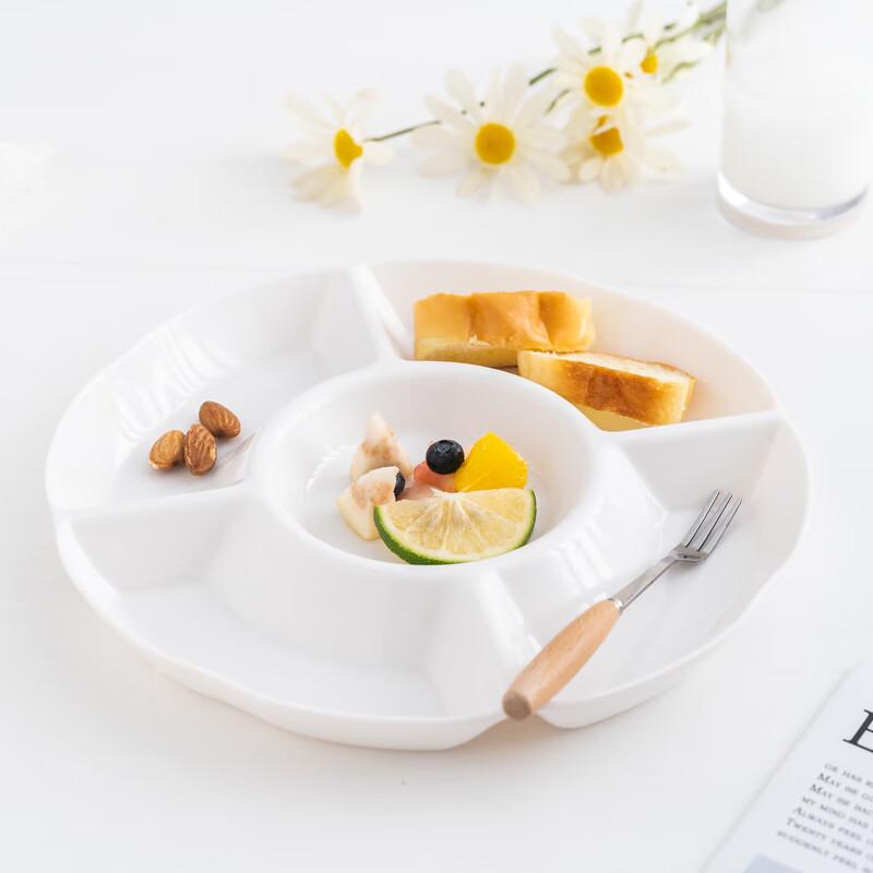 Yangge Melamine 5-Section Divided Serving Platter