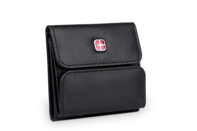 Herren Portemonnaie Leder Albatross Cruz Schwarz