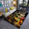 Colorful Frog Stack Pattern Carpet for Living Room, Vibrant Home Decor Suitable for Use As an Anti-slip for Living Room Bedroom Sofas