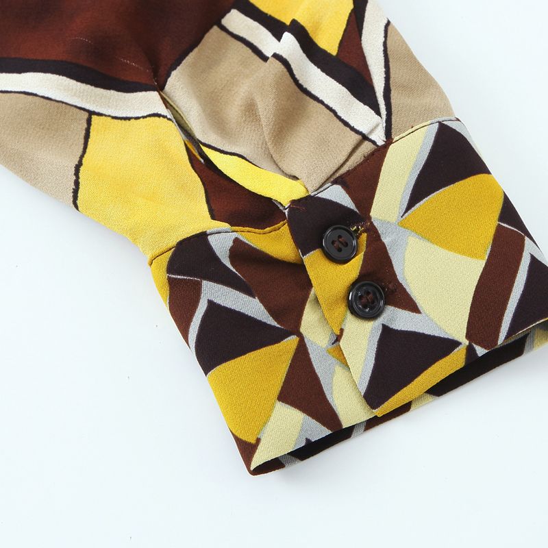 Kaslead New Arrival Women's Fashion Style Print Long Sleeves Shirt Casual Pants 2720088 2545087